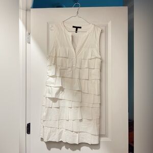 White Ruffle Dress